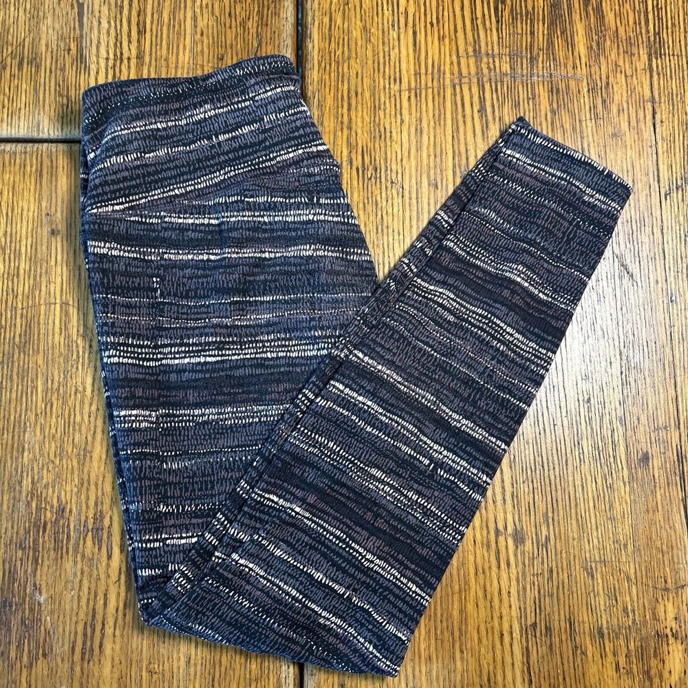 Athleta Leggings XS Extra Small Brown/black Design